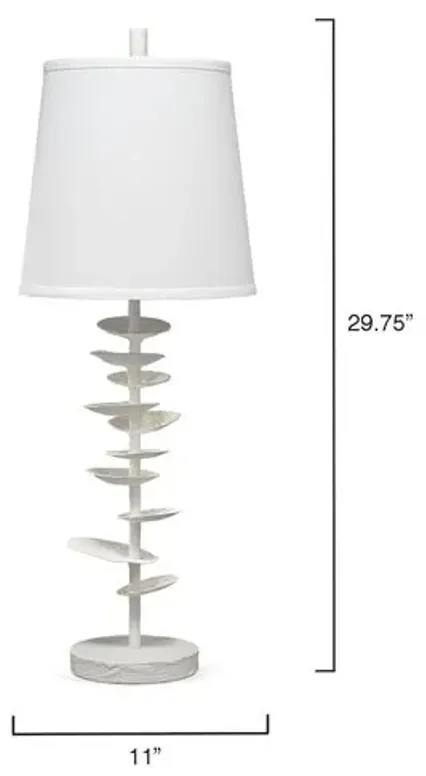 Petals Table Lamp - White - Jamie Young Co.