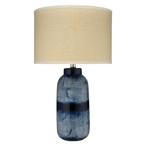 Batik Large Table Lamp - Indigo - Jamie Young Co. - Blue