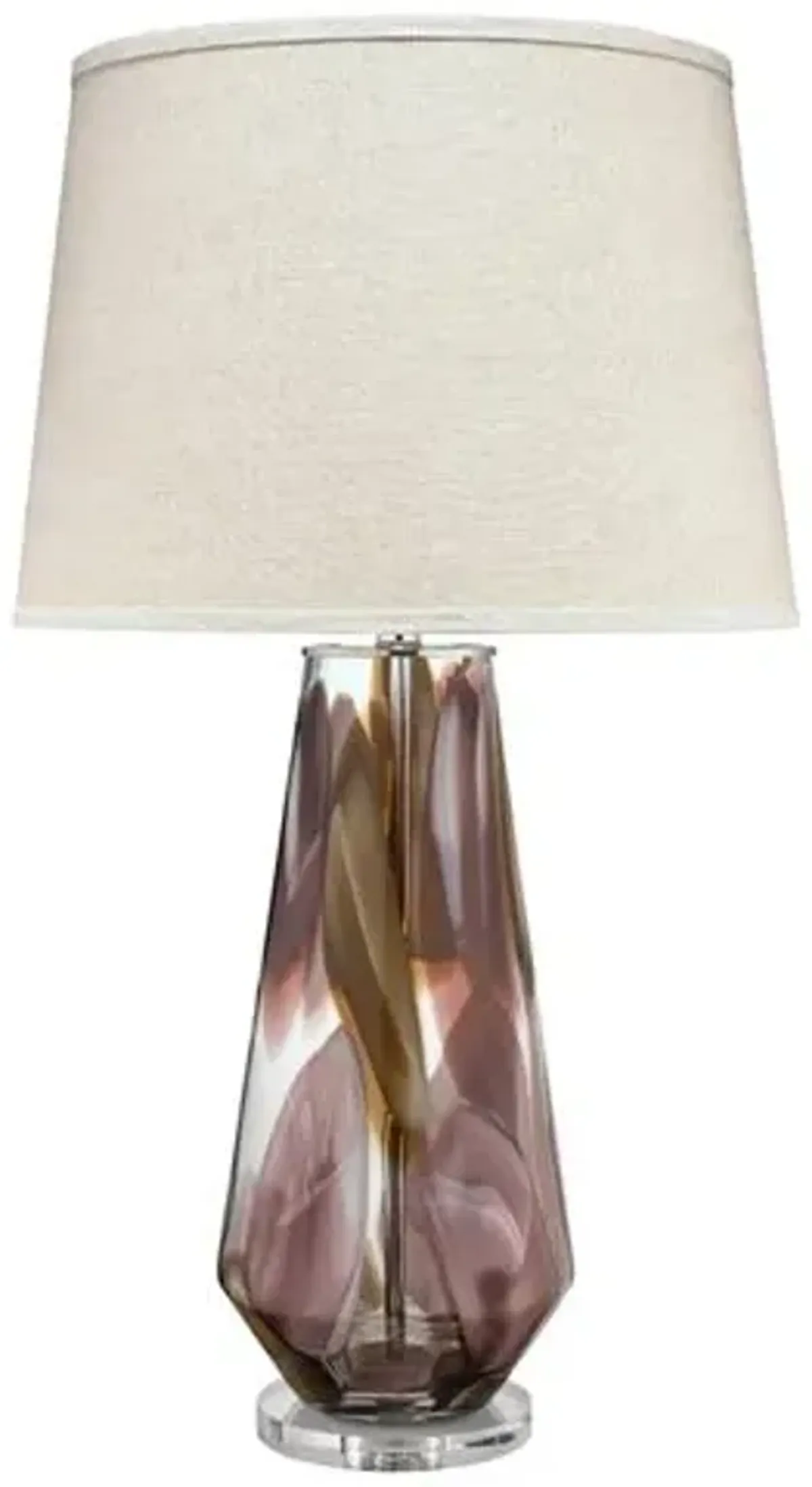 Watercolor Glass Table Lamp - Plum - Jamie Young Co. - Purple