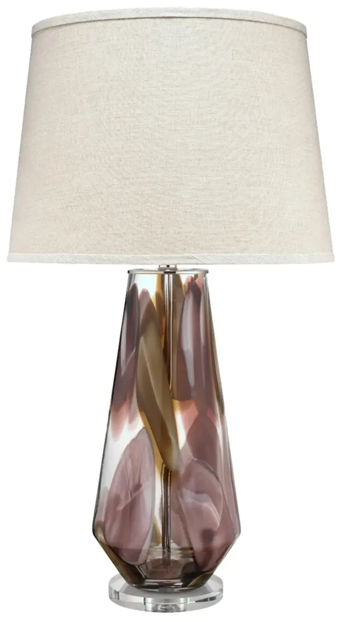 Watercolor Glass Table Lamp - Plum - Jamie Young Co. - Purple