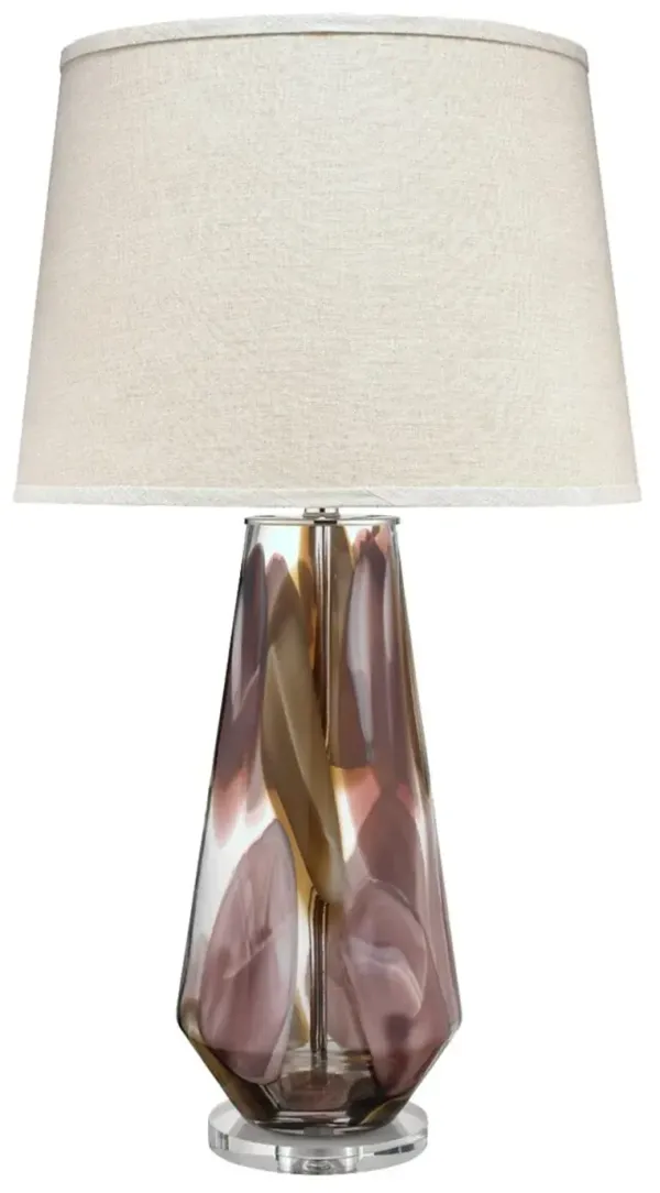 Watercolor Glass Table Lamp - Plum - Jamie Young Co. - Purple