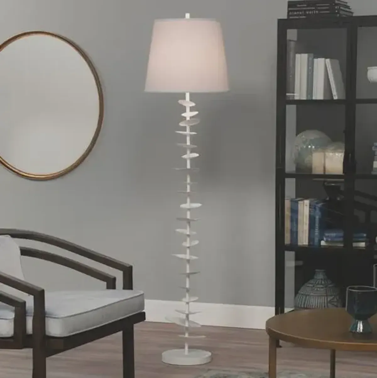 Petals Floor Lamp - White - Jamie Young Co.