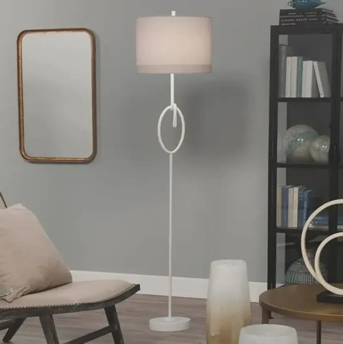 Knot Floor Lamp - White - Jamie Young Co.