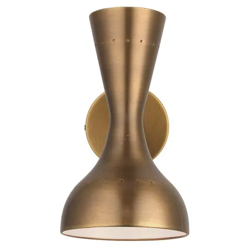 Pisa Sconce - Antiqued Brass - Jamie Young Co. - Gold