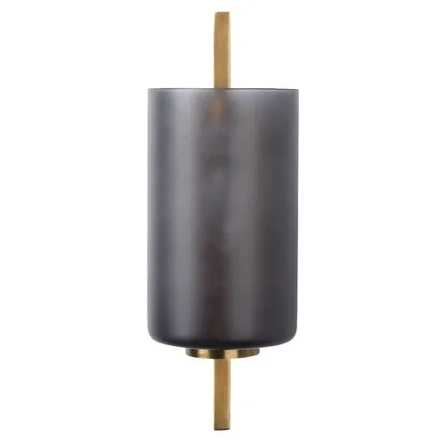 Blueprint Sconce - Antiqued Brass - Jamie Young Co. - Black
