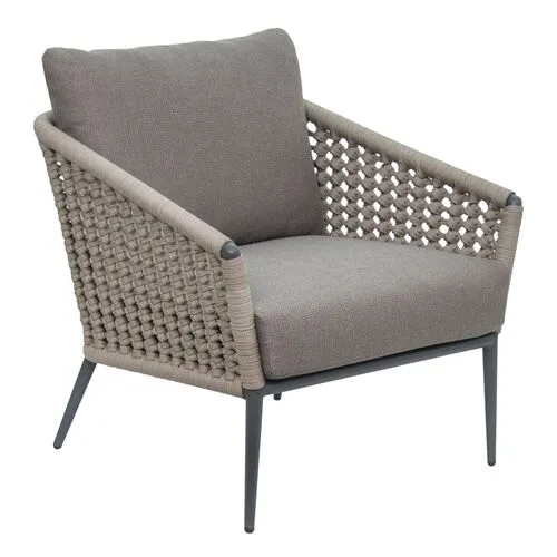 Antilles Outdoor Lounge Chair - Gray/Taupe