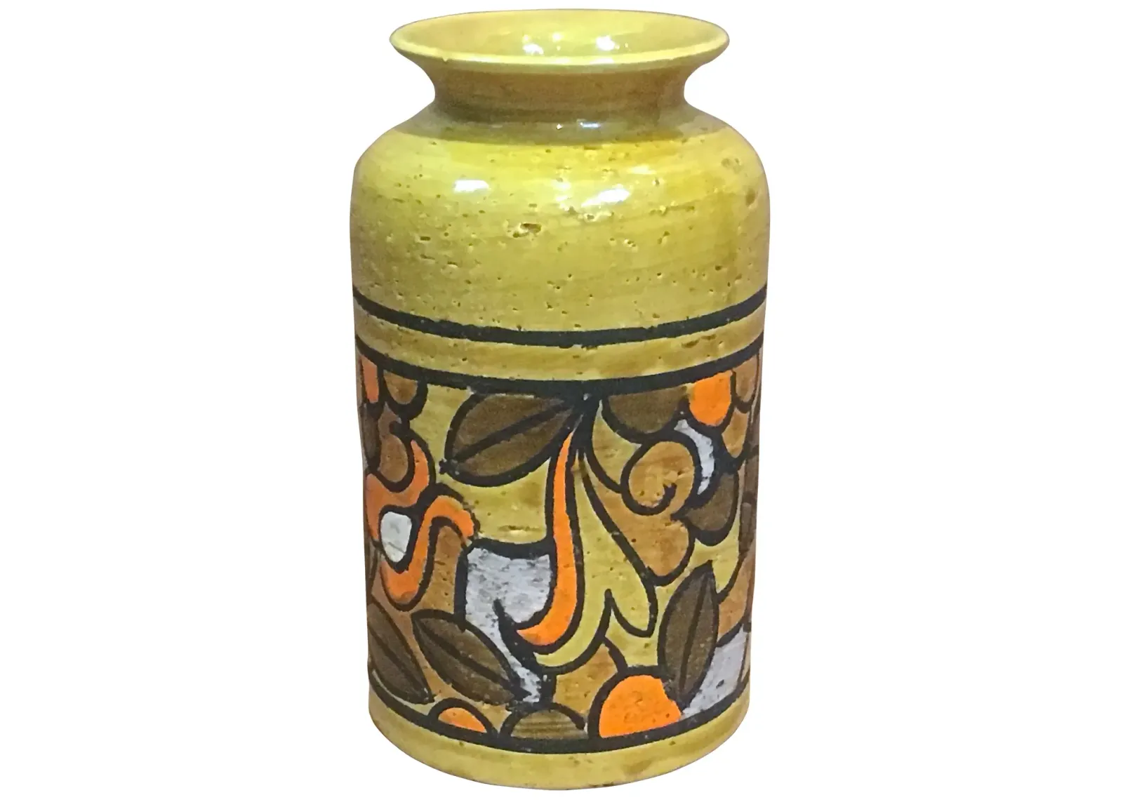 Mid-Century Modern Bitossi Floral Vase - Vermilion Designs - yellow