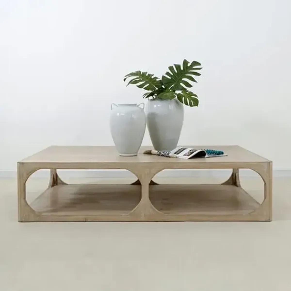 Myron Coffee Table - Natural - Brown