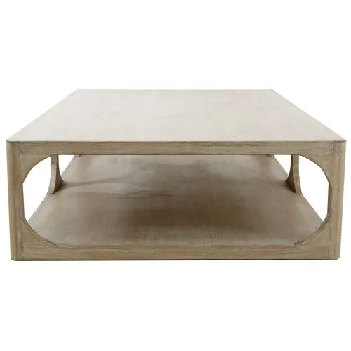 Myron Coffee Table - Natural - Brown