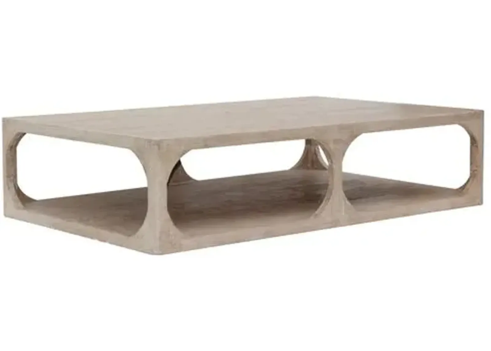 Myron Coffee Table - Natural - Brown