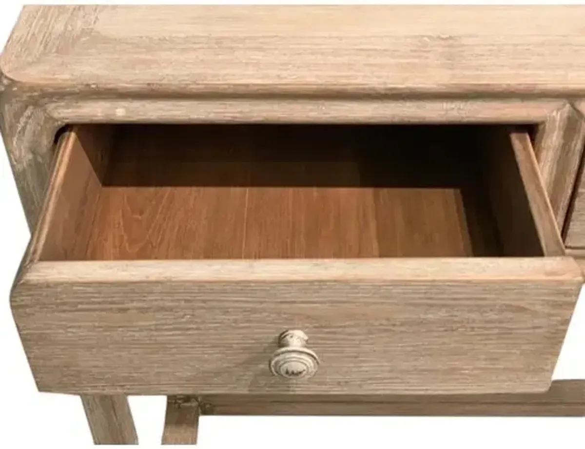 Milo 3-Drawer Console - Natural - Brown