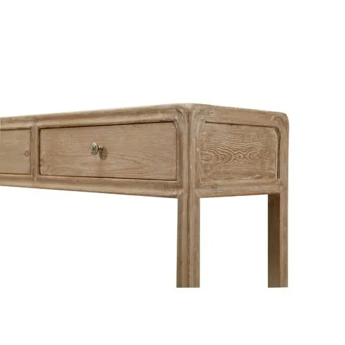 Milo 3-Drawer Console - Natural - Brown