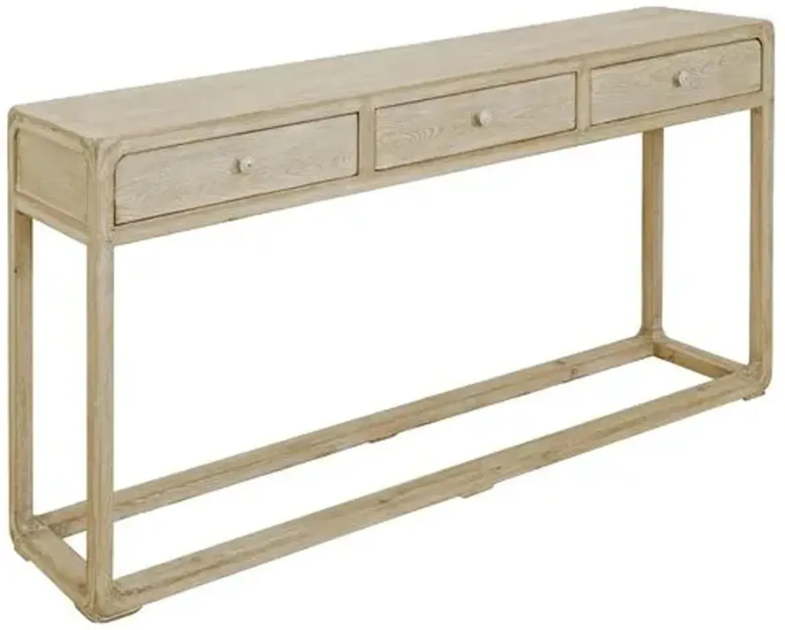 Milo 3-Drawer Console - Natural - Brown