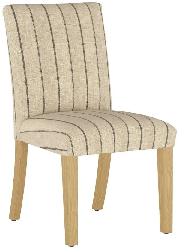 Shannon Side Chair, Thin Stripe