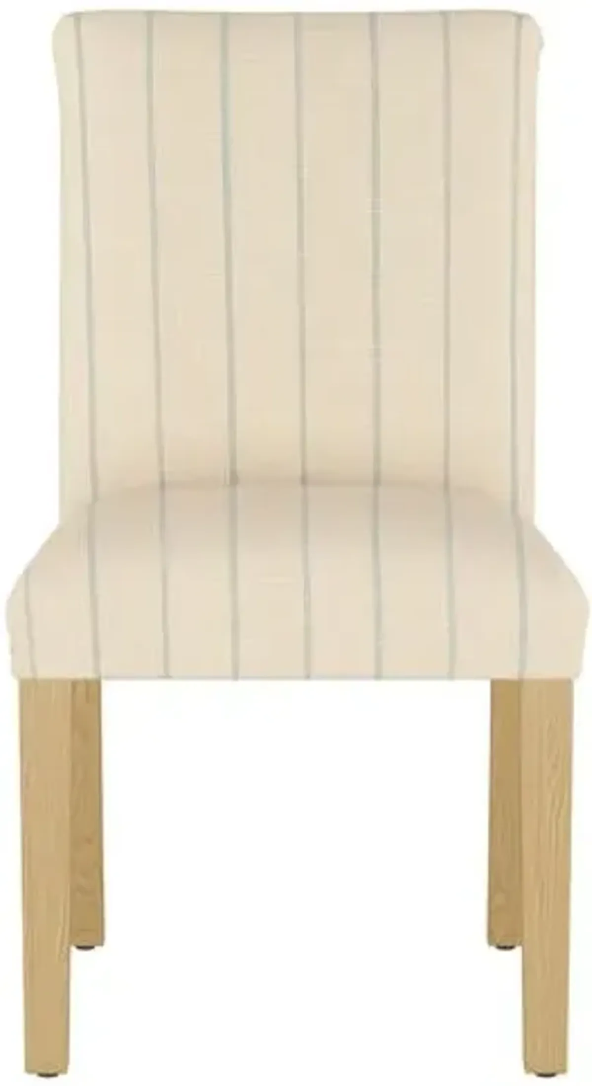 Shannon Side Chair - Thin Stripe - Handcrafted - Beige