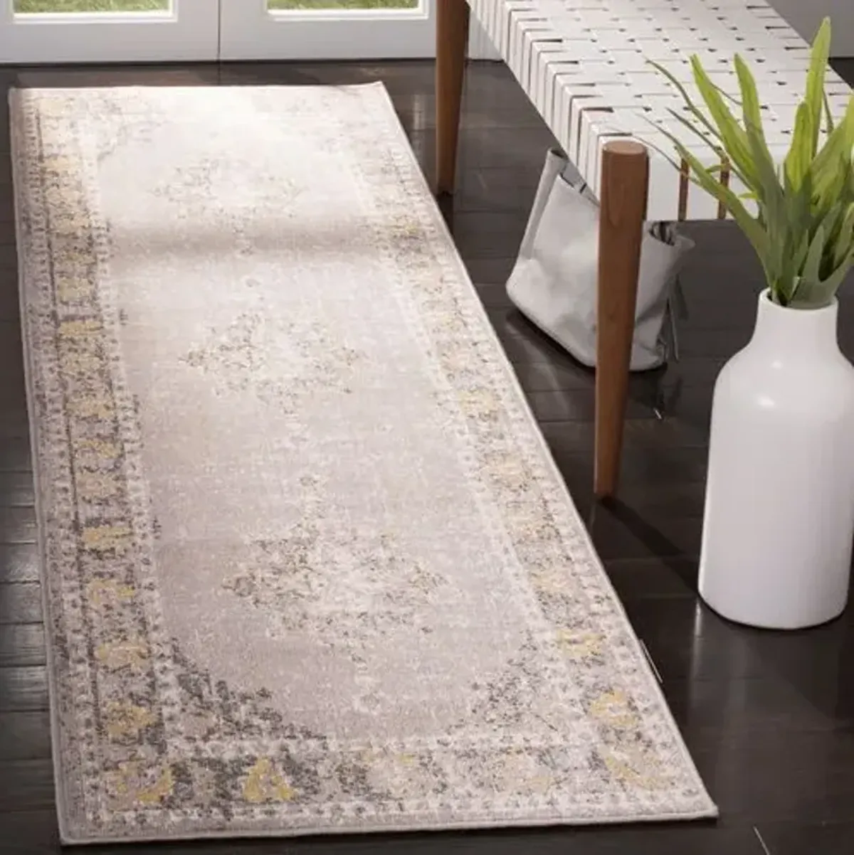 Macey Indoor/Outdoor Rug - Gray/Gold - Gray