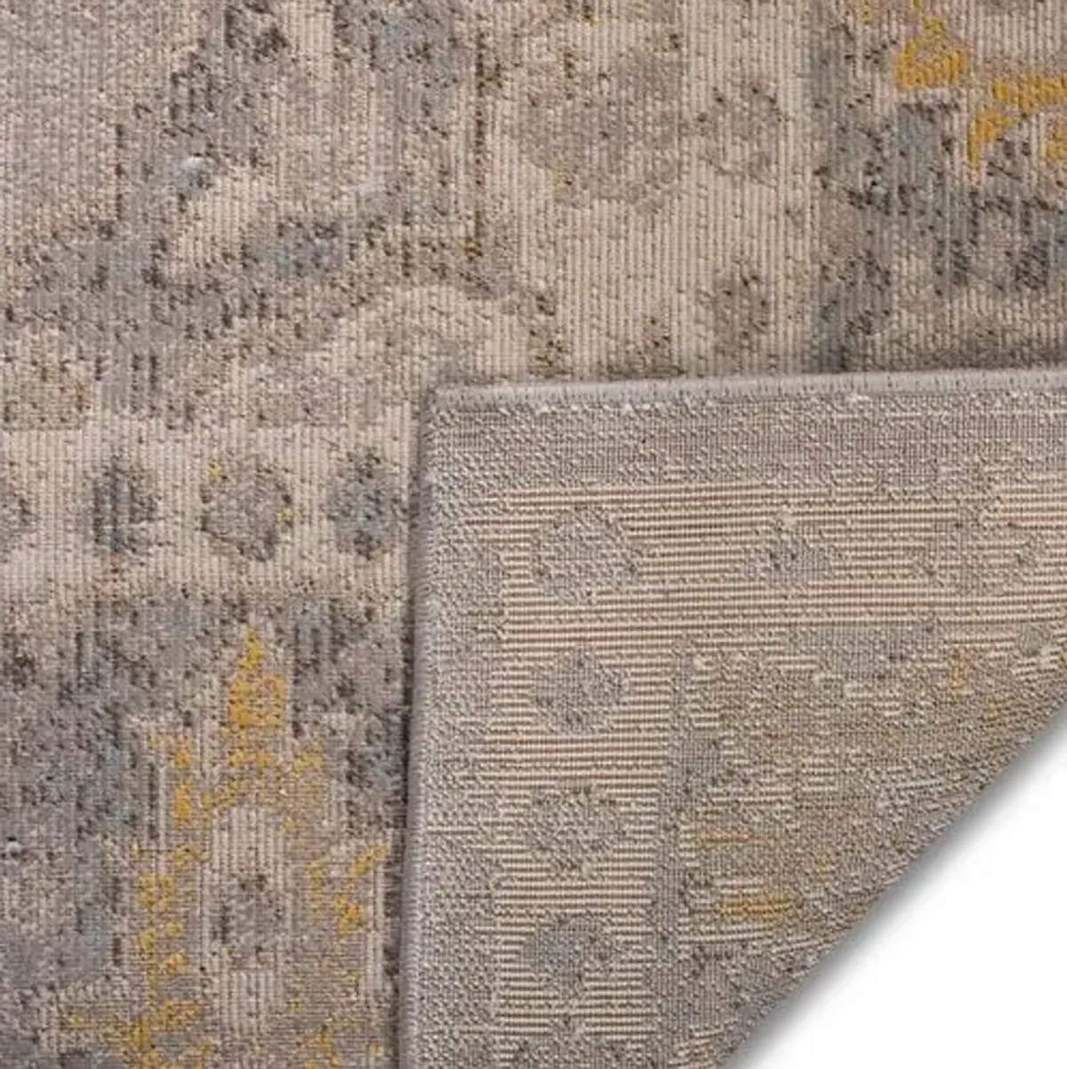 Macey Indoor/Outdoor Rug - Gray/Gold - Gray