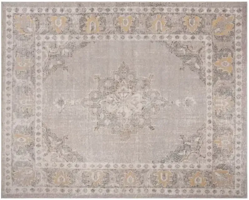 Macey Indoor/Outdoor Rug - Gray/Gold - Gray