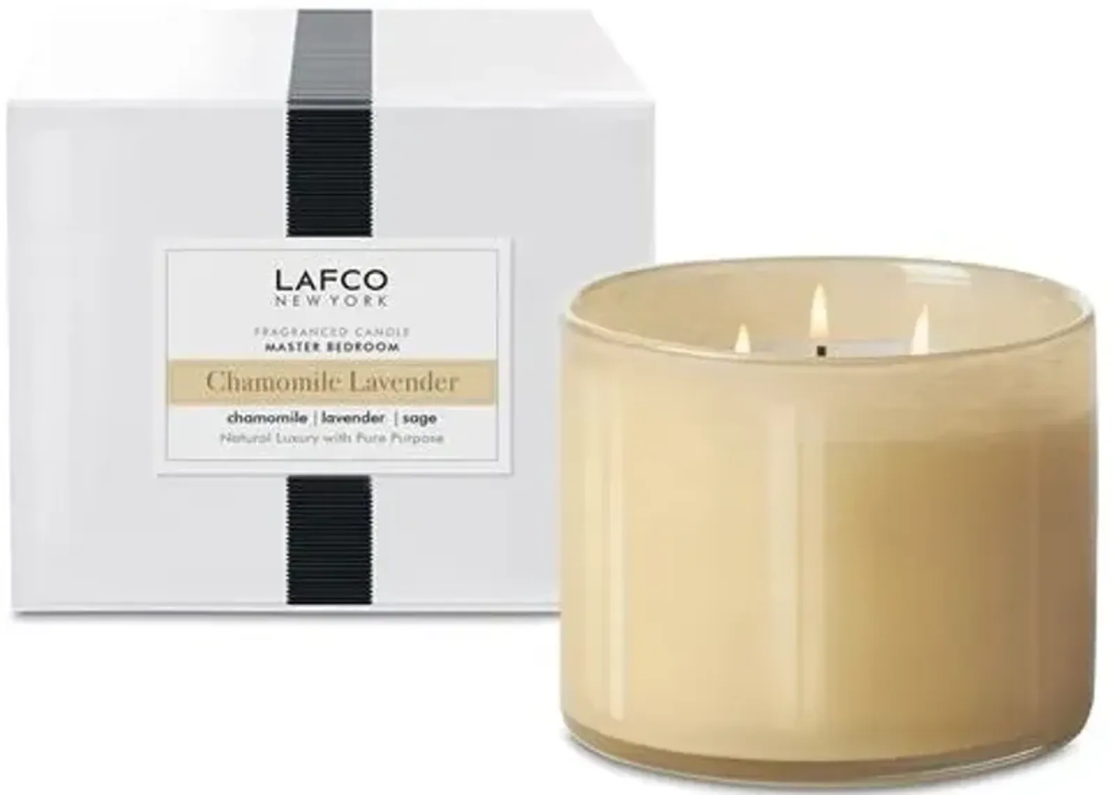 3-Wick Candle - Chamomile Lavender - LAFCO New York - Yellow