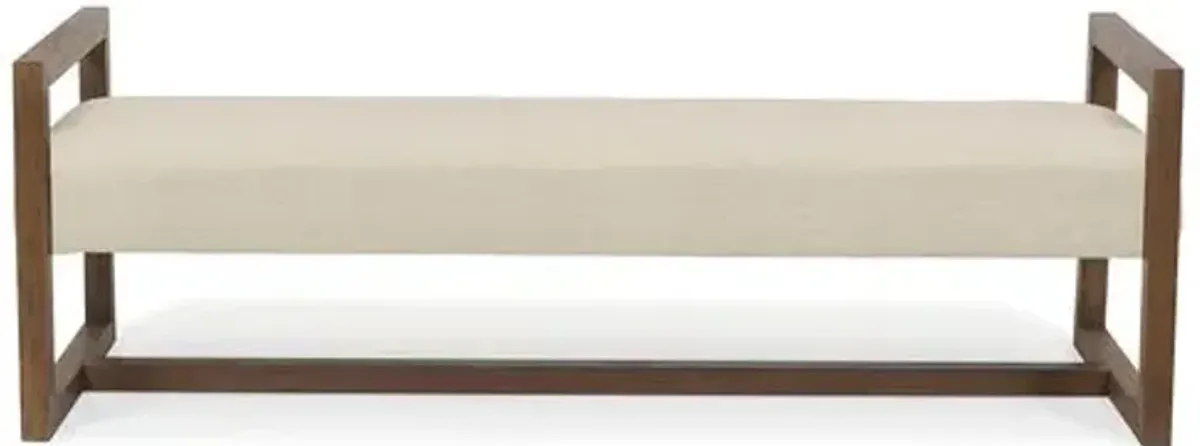 Wilson Bench - Ivory Crypton - Brownstone Furniture