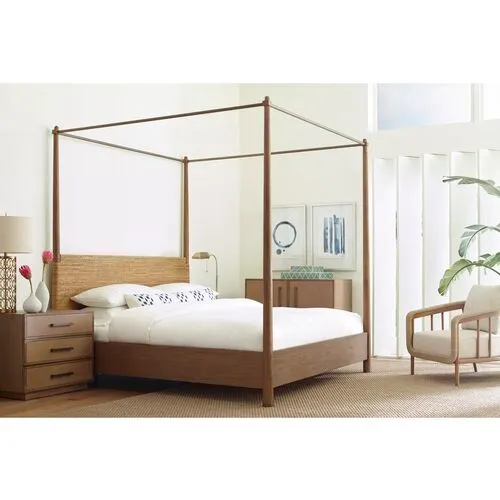 Gemma Canopy Bed - Smooth Mesa - Brownstone Furniture