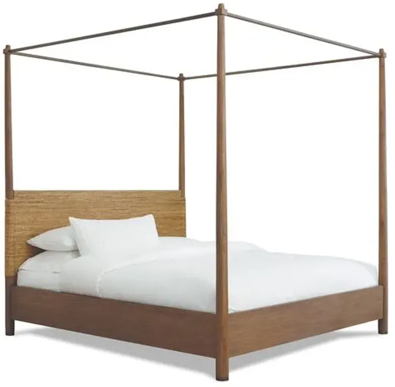 Gemma Canopy Bed - Smooth Mesa - Brownstone Furniture