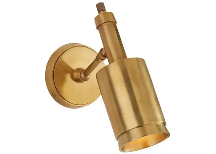 Visual Comfort - Anders Articulating Sconce - Antiqued Brass - Gold