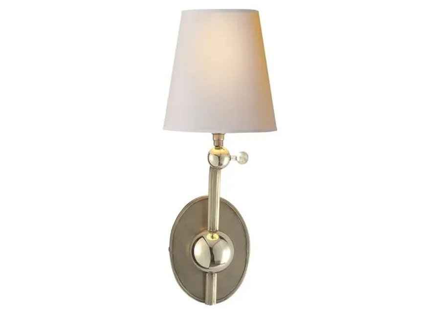 Visual Comfort - Alton Sconce - Antiqued Nickel - Silver