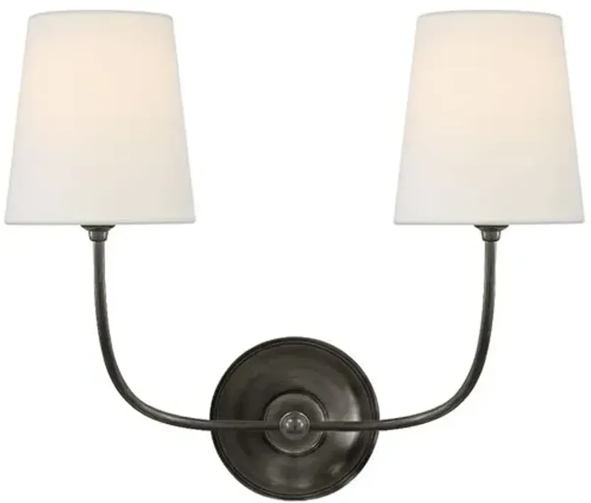 Visual Comfort - Vendome Double Sconce - Bronze - Brown