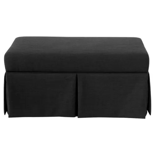 Hayworth Linen Storage Bench - Handcrafted in the USA - Black