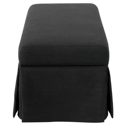 Hayworth Linen Storage Bench - Handcrafted in the USA - Black