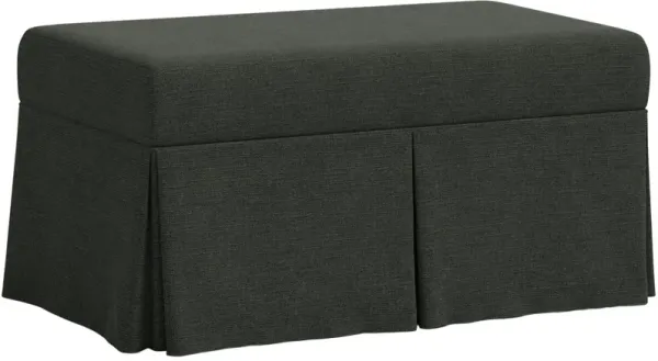 Hayworth Skirted Storage Bench, Linen