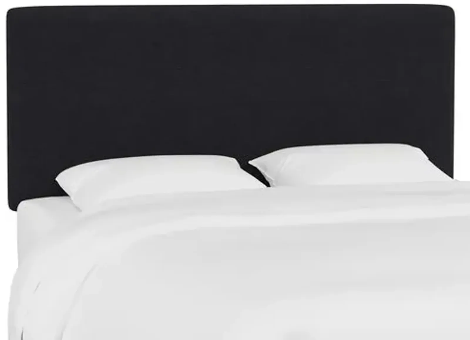 Novak Linen Headboard - Handcrafted - Black