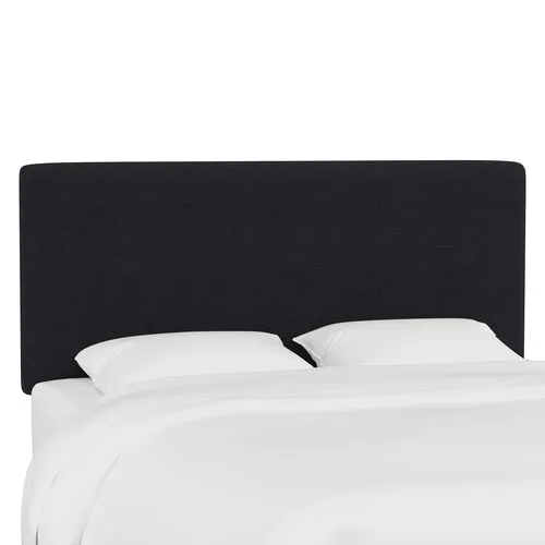 Novak Linen Headboard - Handcrafted - Black