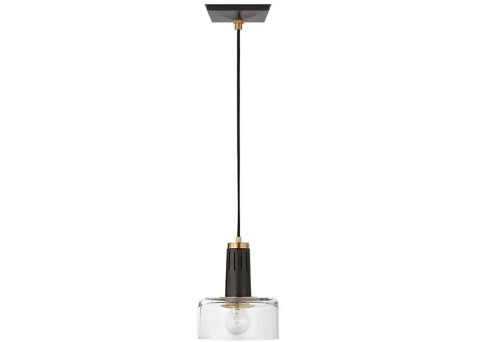 Visual Comfort - Iris Single Pendant - Bronze - Black