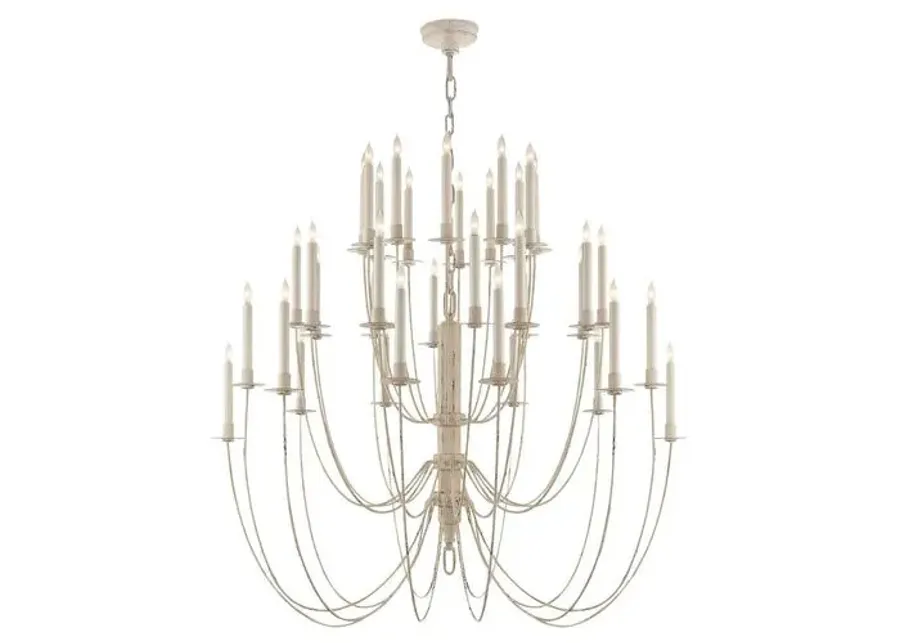 Visual Comfort - Erika 3-Tier Chandelier - Belgian White