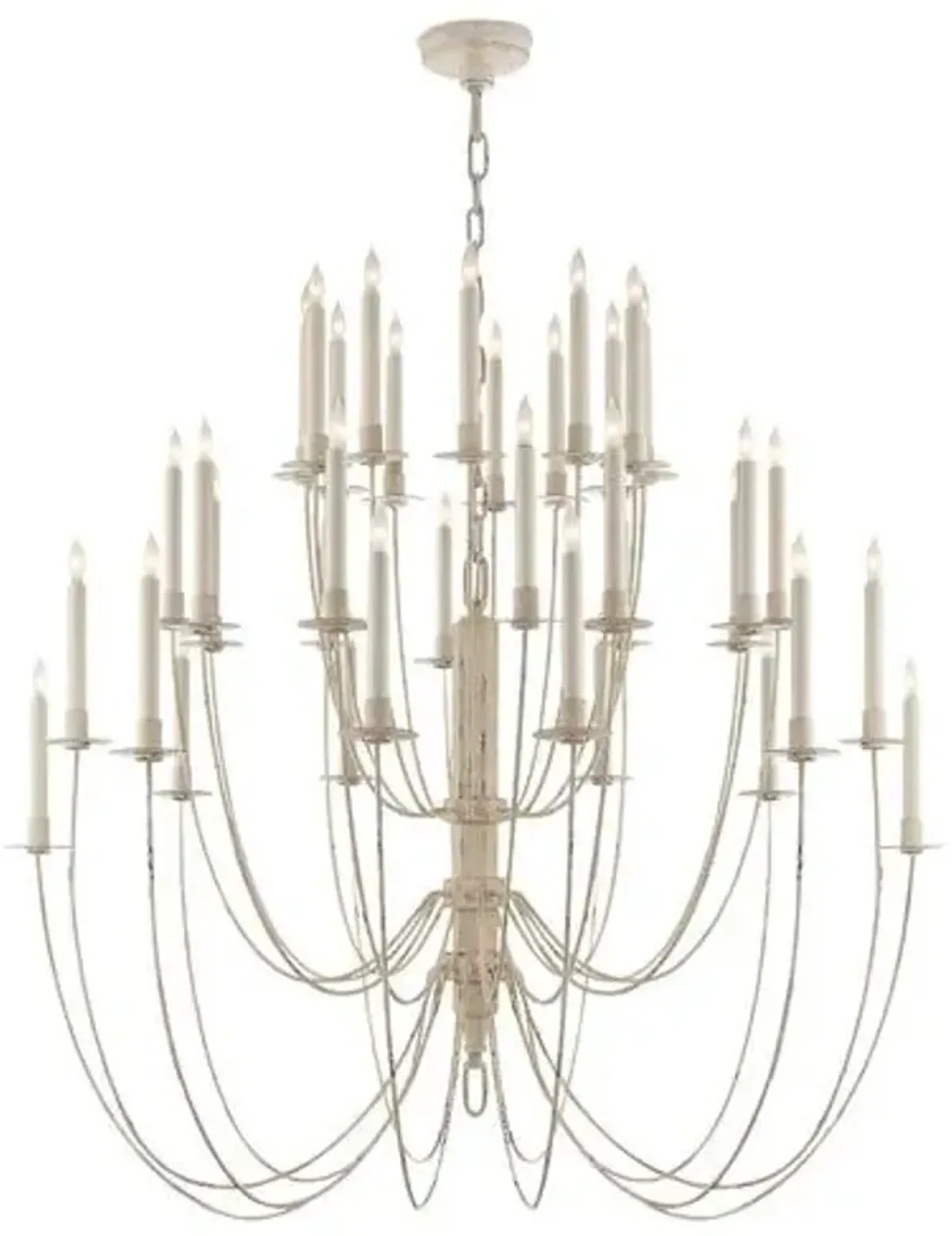 Visual Comfort - Erika 3-Tier Chandelier - Belgian White