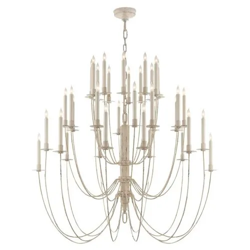 Visual Comfort - Erika 3-Tier Chandelier - Belgian White