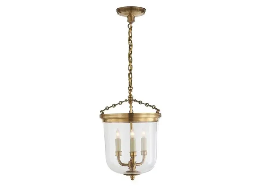 Visual Comfort - Merchant Pendant - Antiqued Brass - Silver