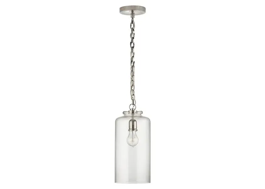 Visual Comfort - Katie Cylindrical Pendant - Nickel - Silver