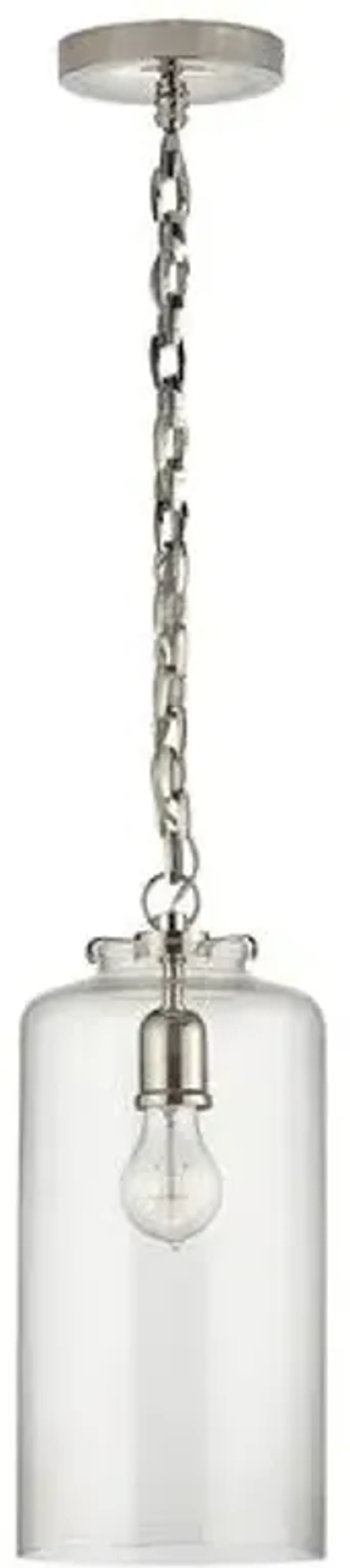 Visual Comfort - Katie Cylindrical Pendant - Nickel - Silver