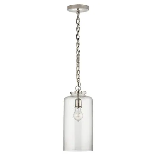 Visual Comfort - Katie Cylindrical Pendant - Nickel - Silver