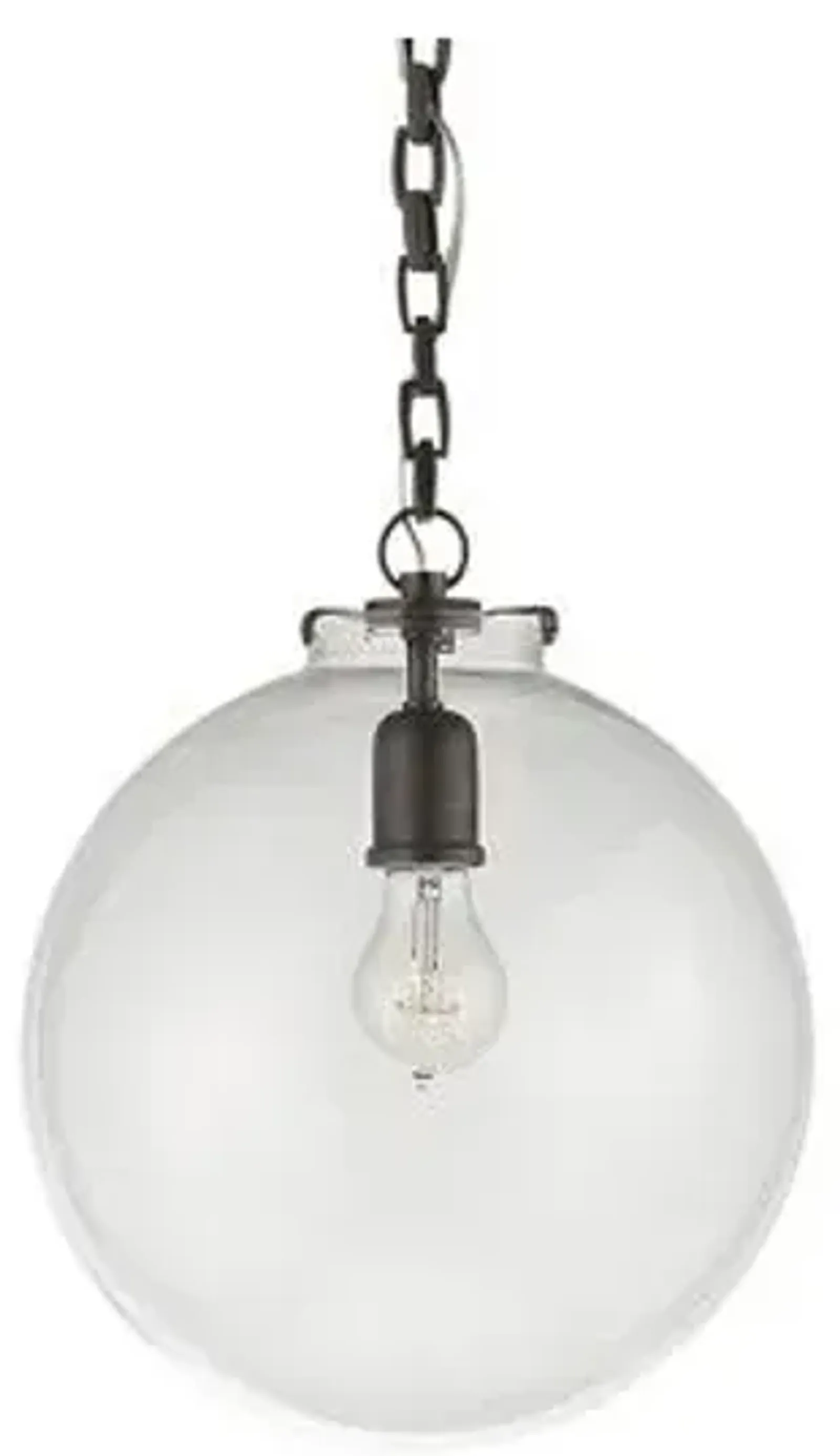 Visual Comfort - Katie Globe Pendant - Bronze/Clear - Black