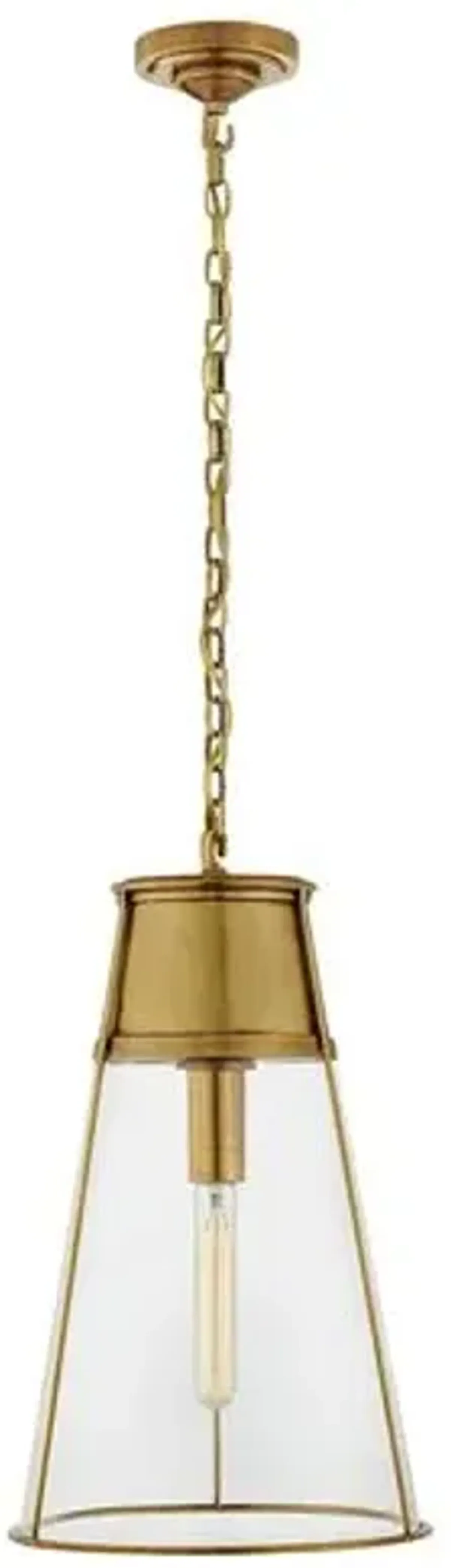 Visual Comfort - Robinson Pendant - Antiqued Brass - Gold