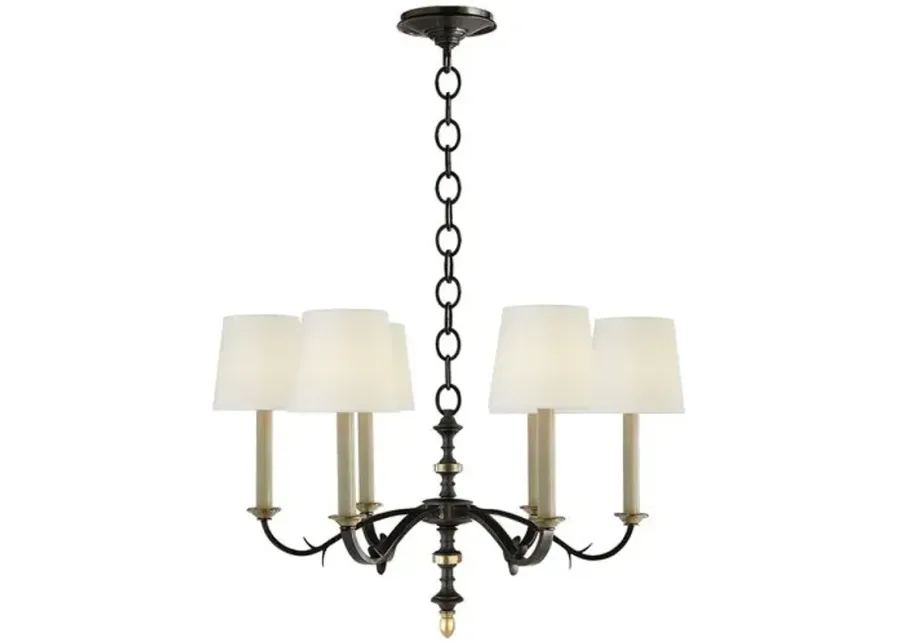 Visual Comfort - Channing Chandelier - Blackened Rust