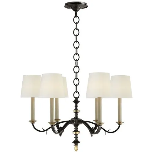 Visual Comfort - Channing Chandelier - Blackened Rust