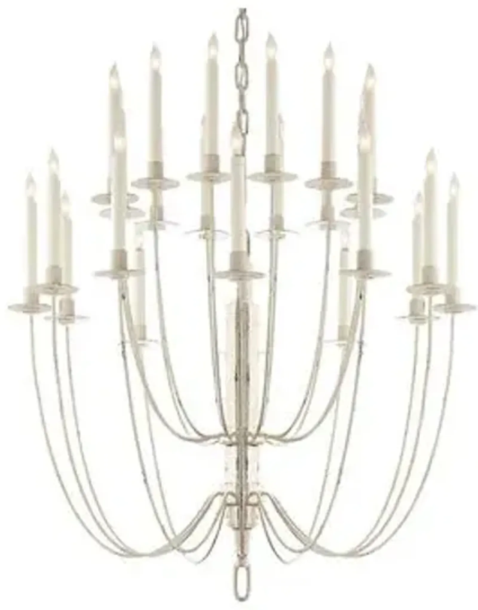 Visual Comfort - Erika Two-Tier Chandelier - Belgian White