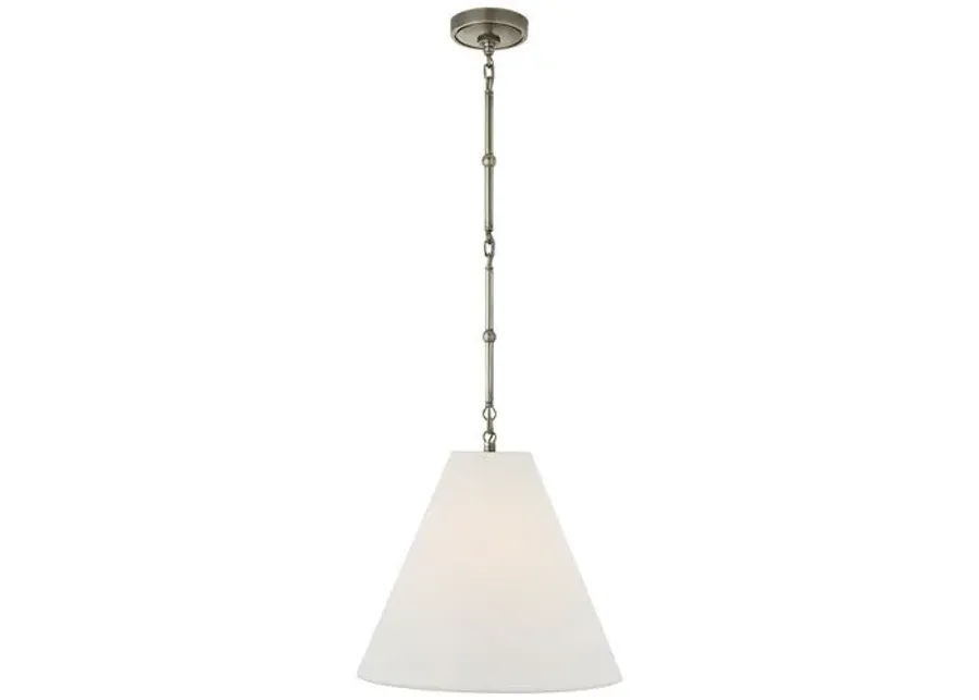 Visual Comfort - Goodman Small Hanging Light - Nickel - Ivory