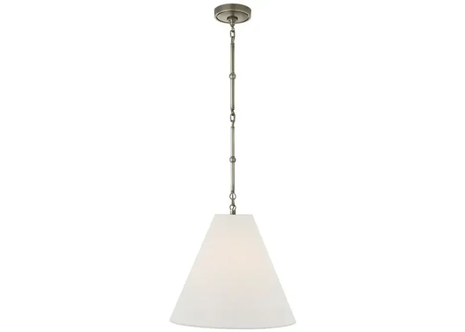 Visual Comfort - Goodman Small Hanging Light - Nickel - Ivory