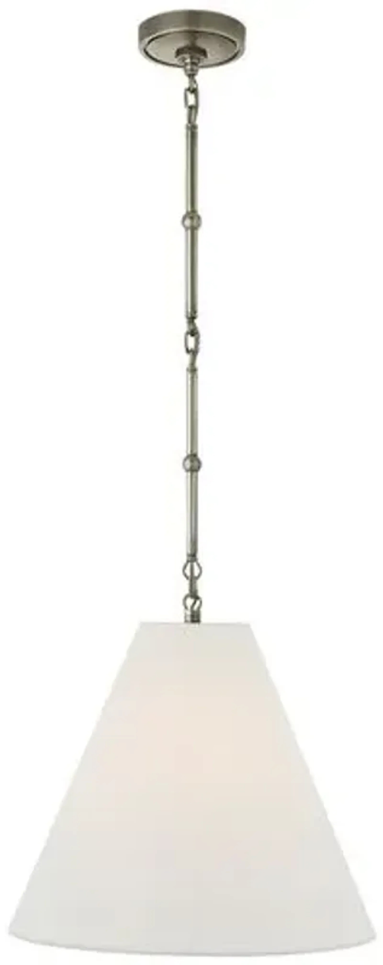 Visual Comfort - Goodman Small Hanging Light - Nickel - Ivory